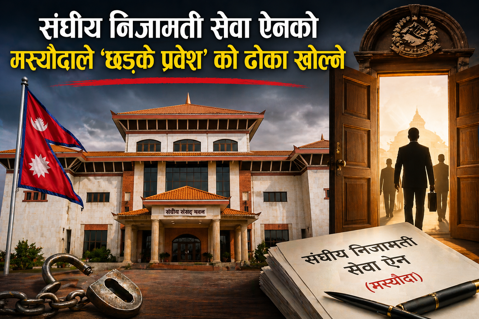 निजामती सेवामा 'छड्के प्रवेश': सोझै सहसचिव र सचिवमा नियुक्ति, अवसर कि जोखिम ? एक विश्लेषण